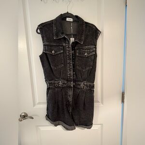 Bluivy Charcoal Sleeveless Jumpsuit